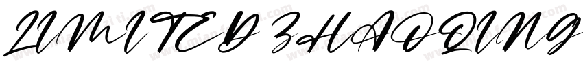 LIMITED ZHAOQING字体转换